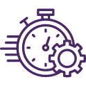 Stopwatch with Gear Icon