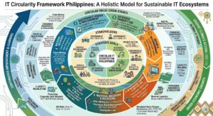 Diagram of an IT circularity framework philippines - Humble Sustainability
